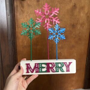 Festive Snowflake Holiday Decoration